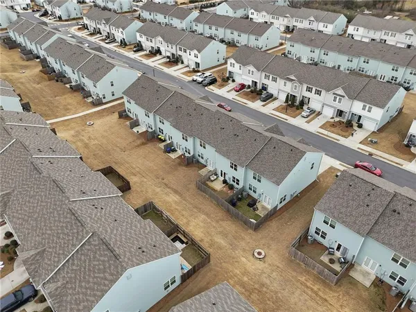 an aerial view of a city