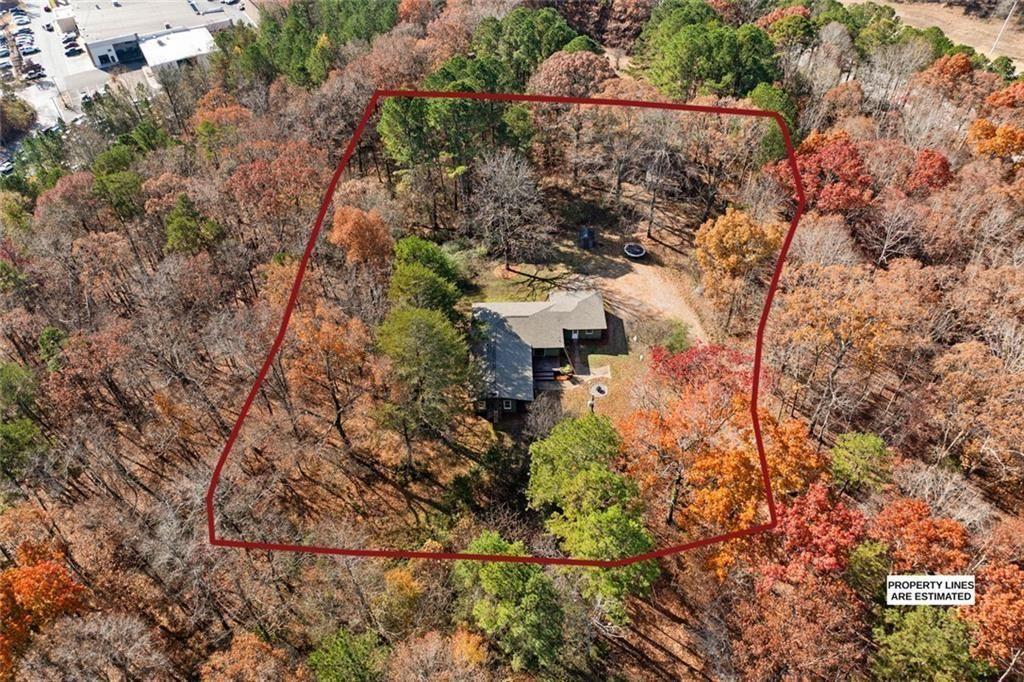345 Roland Drive Canton, GA 30114 - Photo 16 of 44 an aerial view of residential house with outdoor space