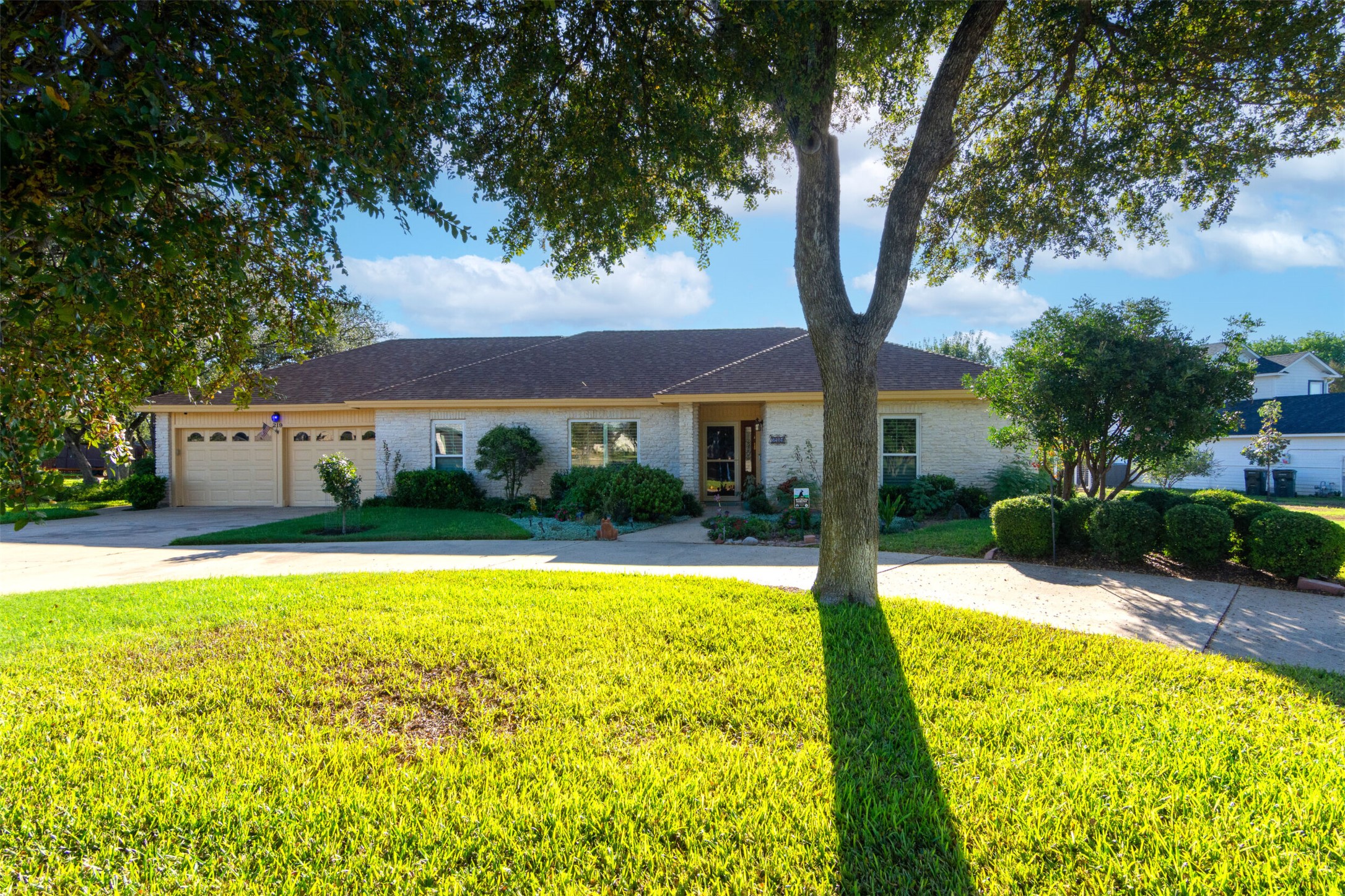 219 Turtle Bend Georgetown, TX 78628 - Photo 1 of 37 Circle drive way and plenty of parking found here for boat or RV.