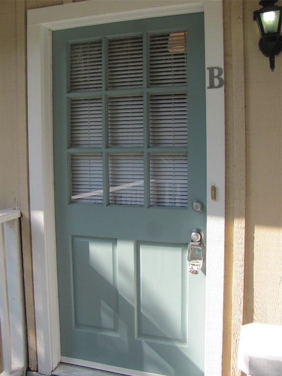 a view of a bathroom with a window