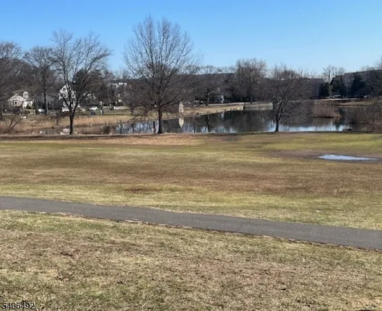a view of a lake with a beach