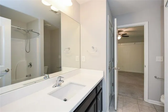 a view of a swimming pool with an outdoor space