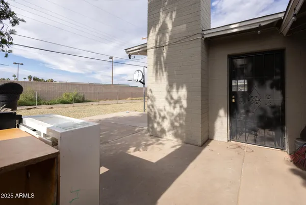 a view of balcony with a outdoor space