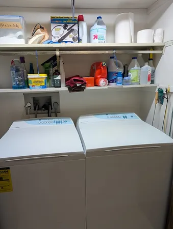 a room with storage and utility