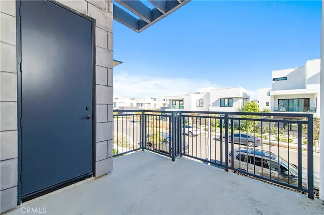 a view of balcony with city view