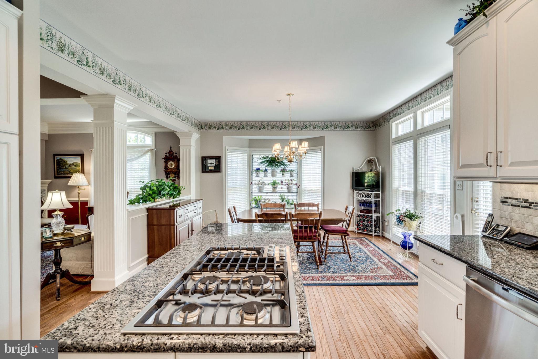 6485 Topsails Lane Springfield, VA 22150 - Photo 20 of 62 Kitchen With View to Breakfast - Bay Windw