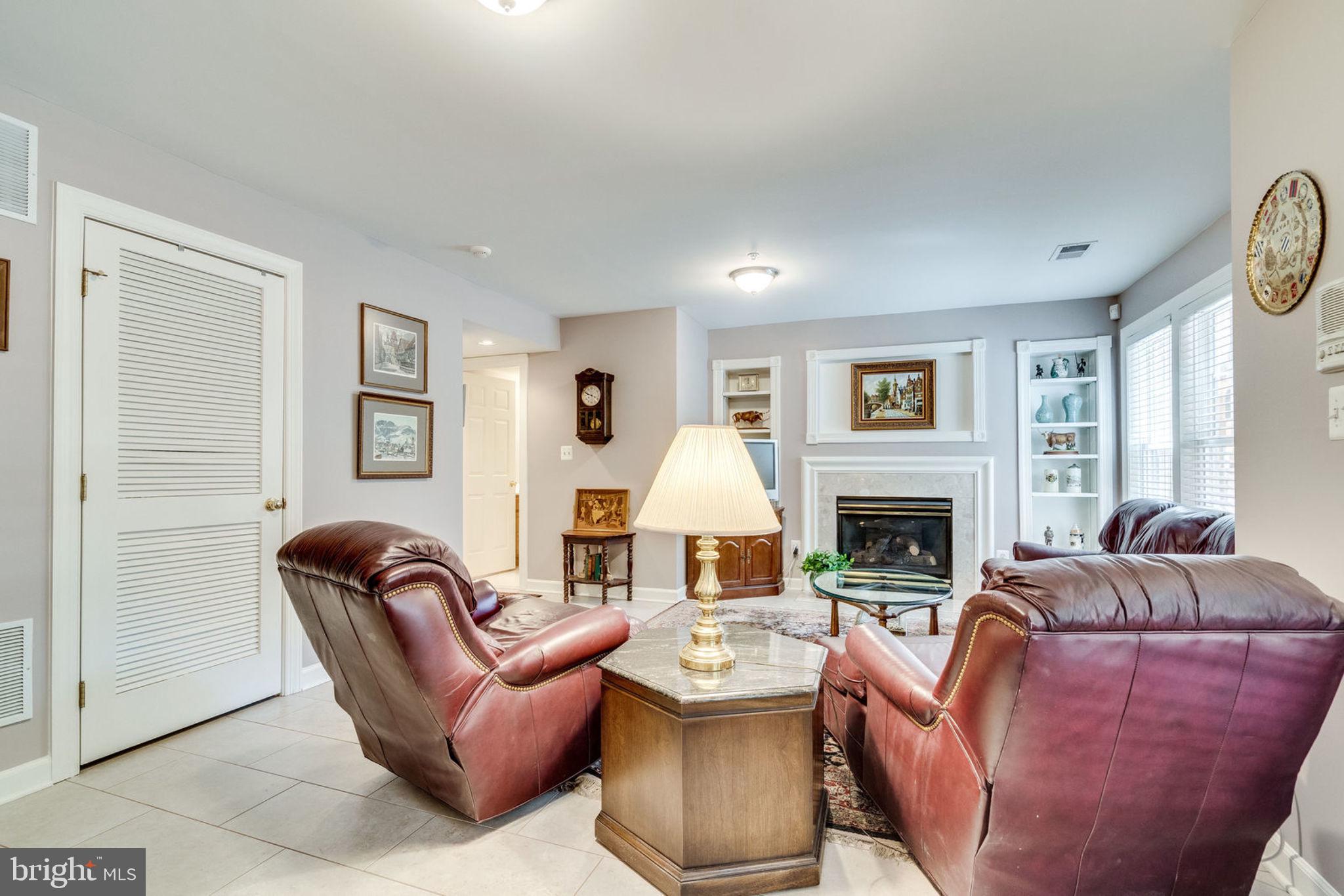 6485 Topsails Lane Springfield, VA 22150 - Photo 48 of 62 Family Room with 2nd Gas Fireplace and Built-In's