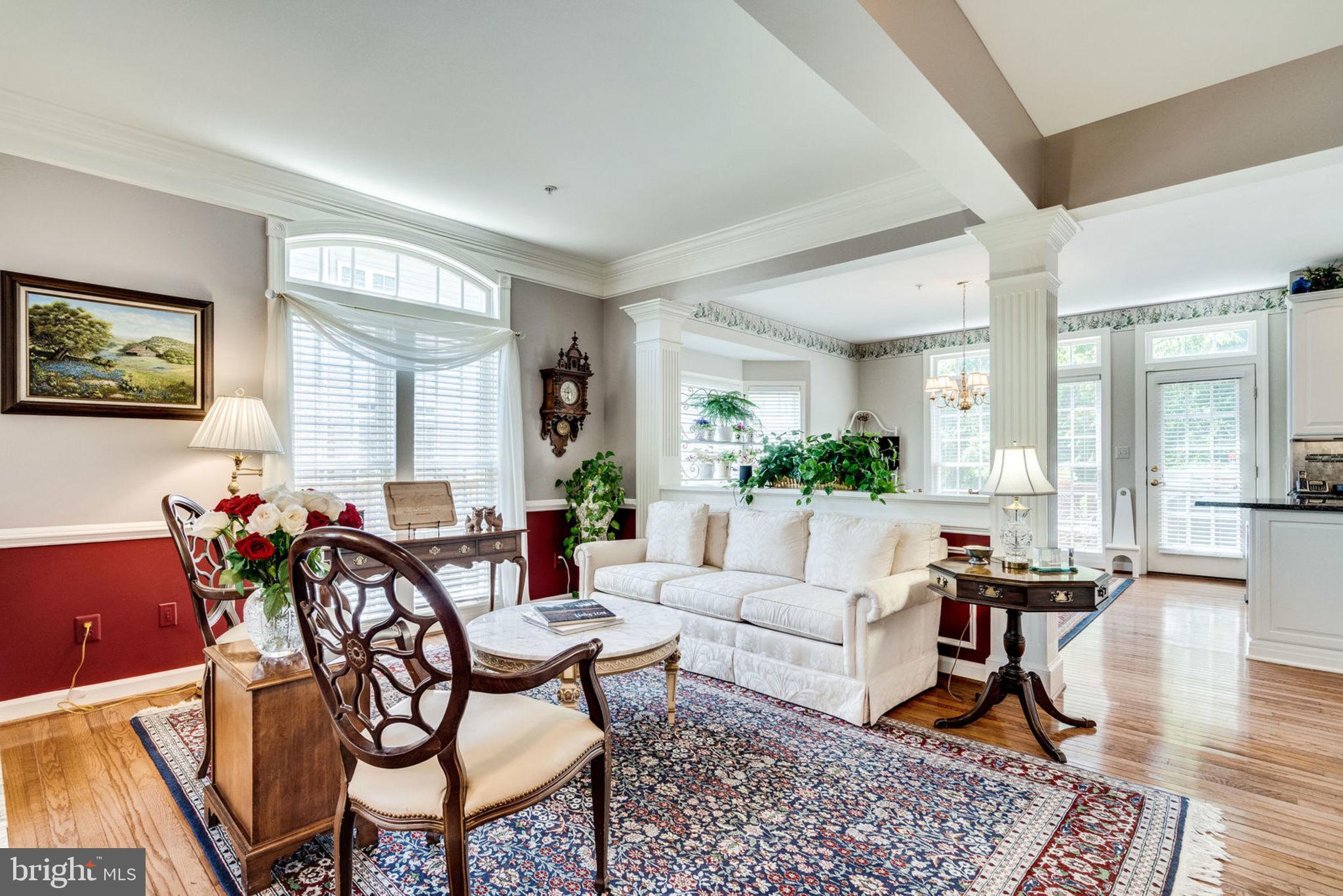 6485 Topsails Lane Springfield, VA 22150 - Photo 6 of 62 Living Room Looking Toward Kitchen and Breakfast