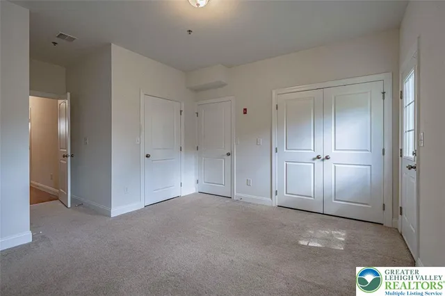 a view of an empty room