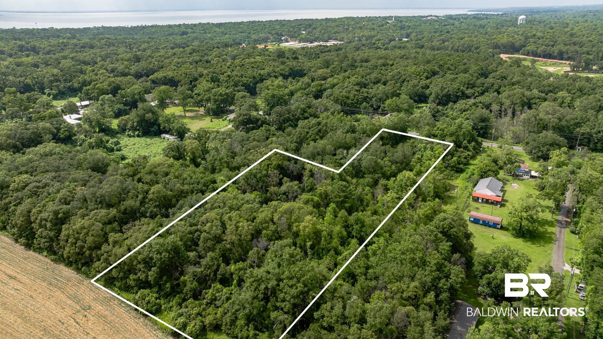 7360 Twin Beech Road Fairhope, AL 36532 - Photo 5 of 16 View of property location with a forest and property parcel outlined