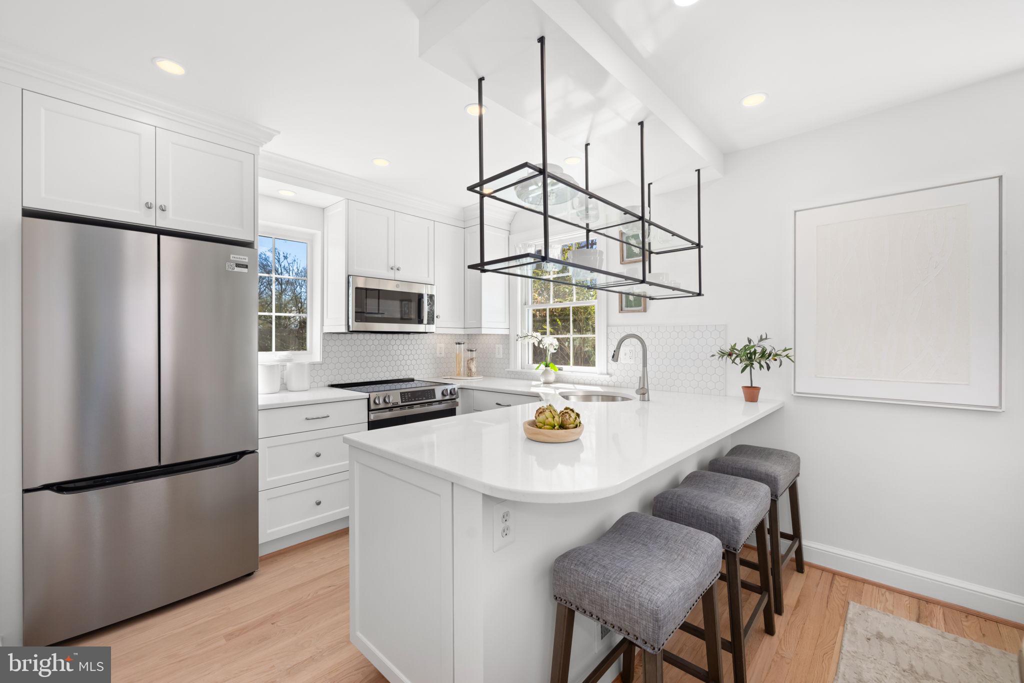2612 Spencer Road Chevy Chase, MD 20815 - Photo 5 of 36 Open-concept kitchen and dining area
