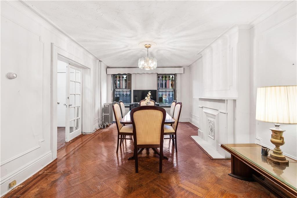 484 Decatur Street Brooklyn, NY 11233 - Photo 3 of 23 a view of a a dining room with furniture window and wooden floor