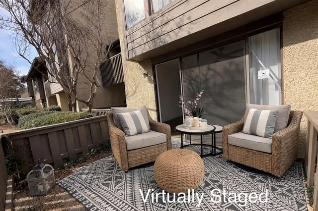 a view of a couches in the patio