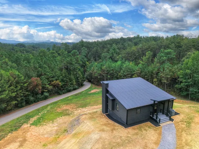 a view of a backyard with a garden