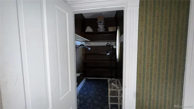 a view of a closet