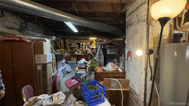 a view of storage and utility room