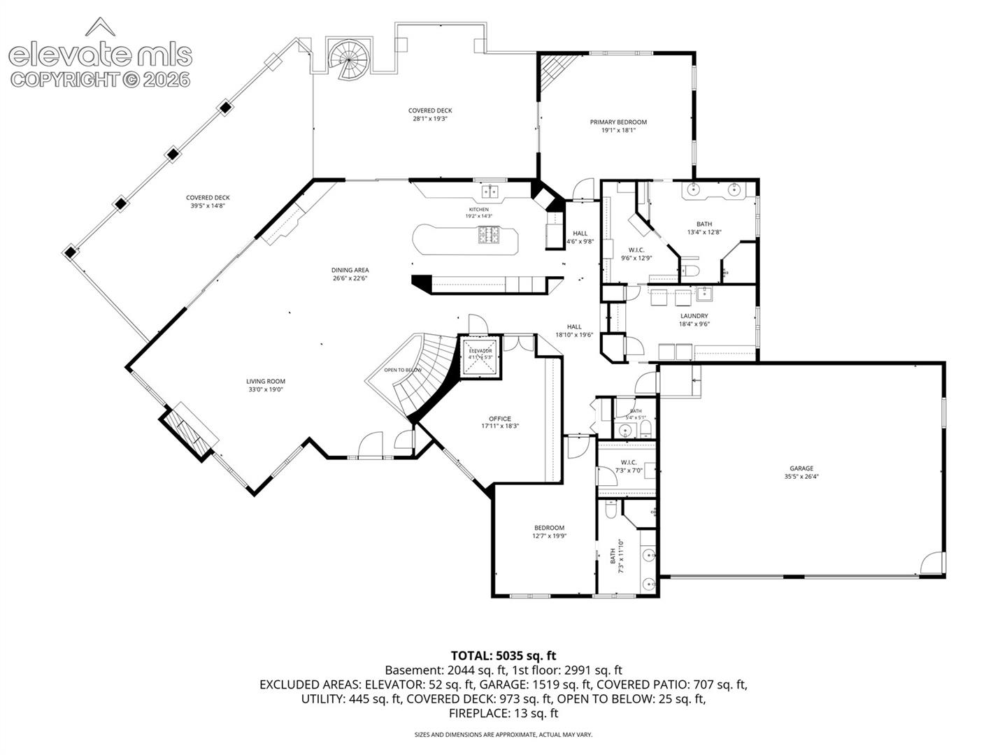 265 Hidden Valley Road Colorado Springs, CO 80919 - Photo 49 of 50 Main Level Floor Plan