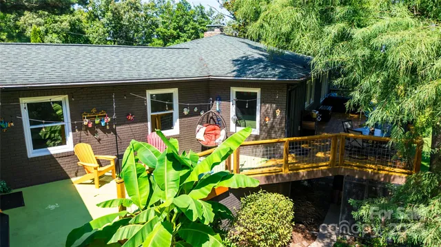 a view of a house with patio