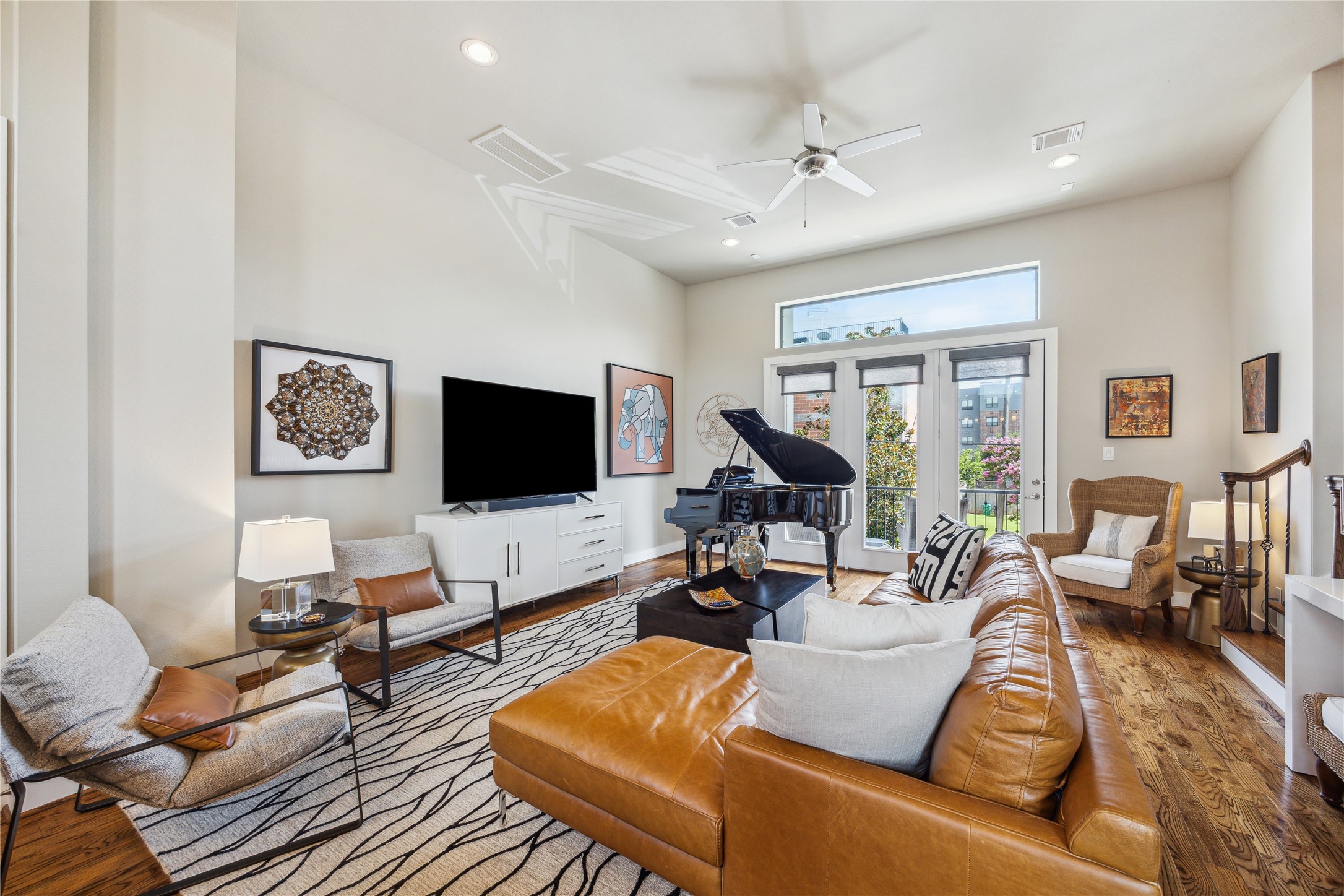 4102 Marina Street Houston, TX 77007 - Photo 7 of 23 a living room with furniture and a flat screen tv