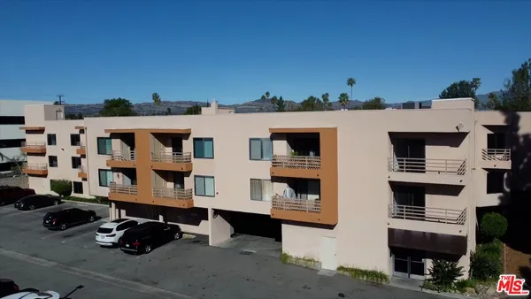 a view of a building with many windows
