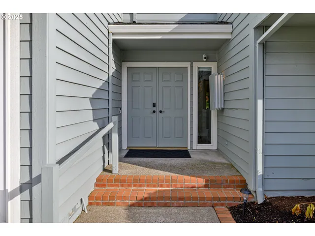 a view of front door of house