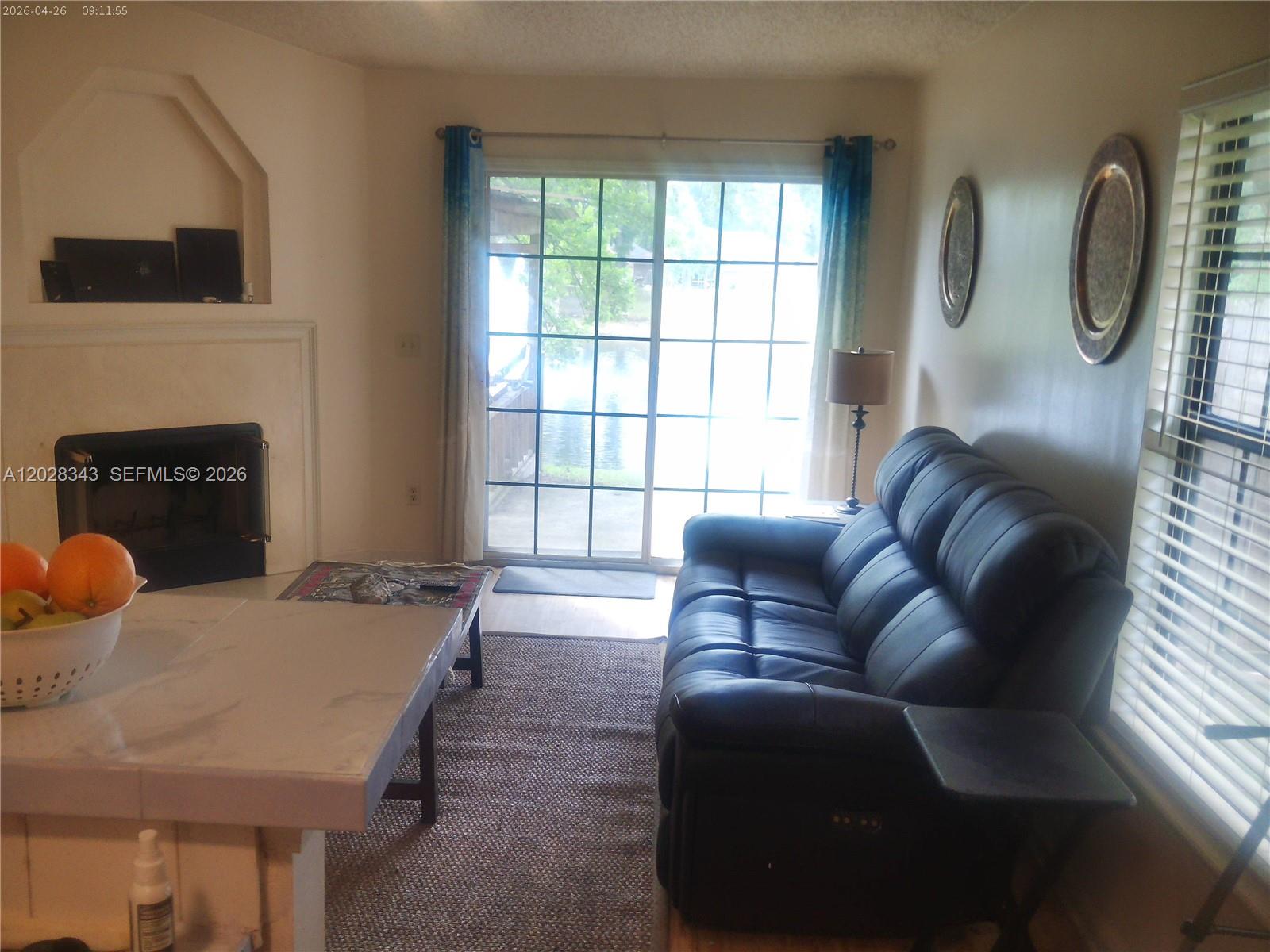 1641 Spring Oaks Lane Jacksonville, FL 32221 - Photo 26 of 44 a living room with furniture a fireplace and a large window