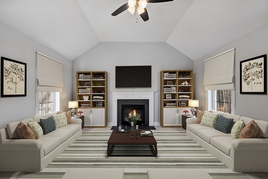 144 French Road, Unit LOT 3 Templeton, MA 01468 - Photo 6 of 40 a living room with furniture and a fireplace
