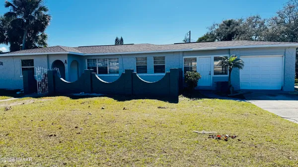 a front view of a house