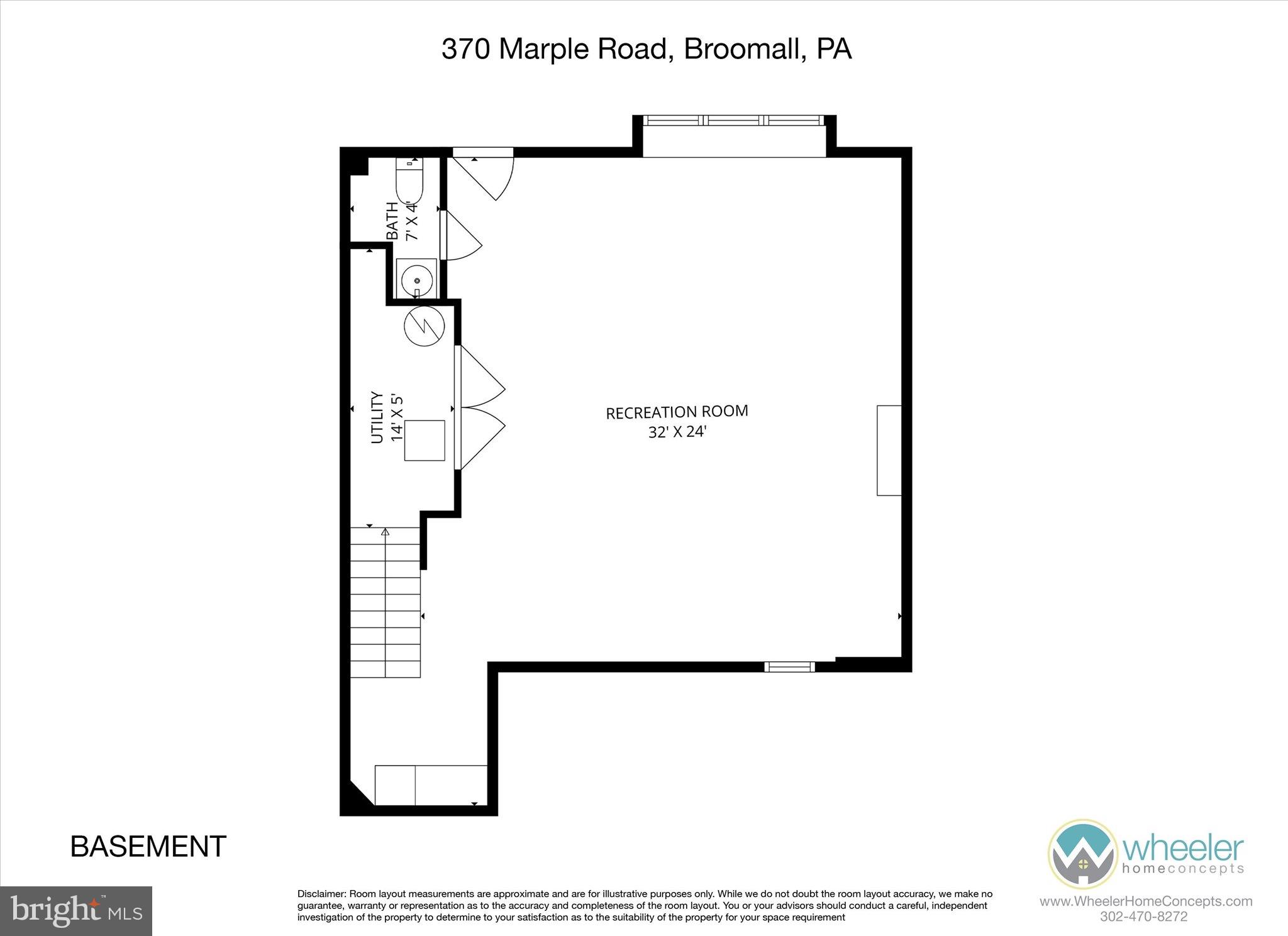 370 Marple Road Broomall, PA 19008 - Photo 40 of 46 a picture of a floor plan