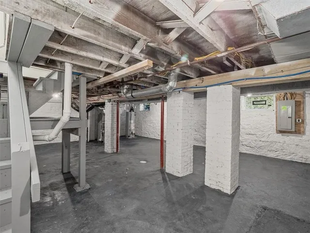 a view of a storage room