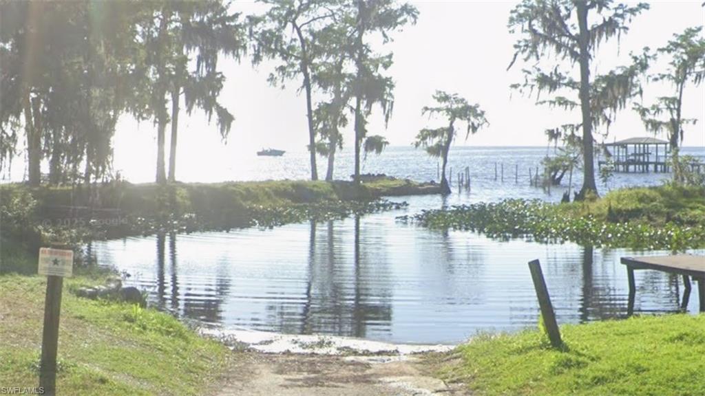 a water view of lake