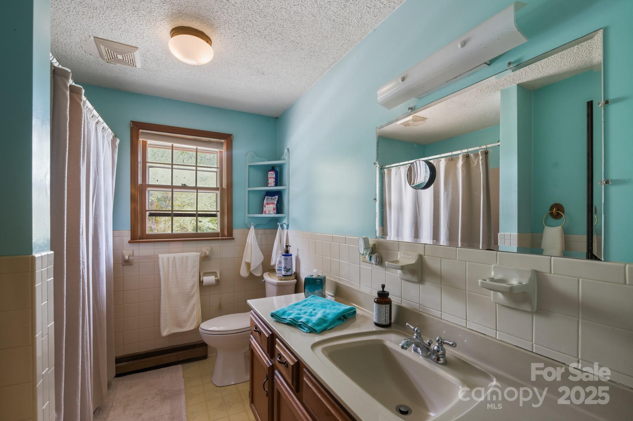 636 Maple Creek Road Rutherfordton, NC 28139 - Photo 10 of 17 a bathroom with a granite countertop double vanity sink a mirror and a bathtub