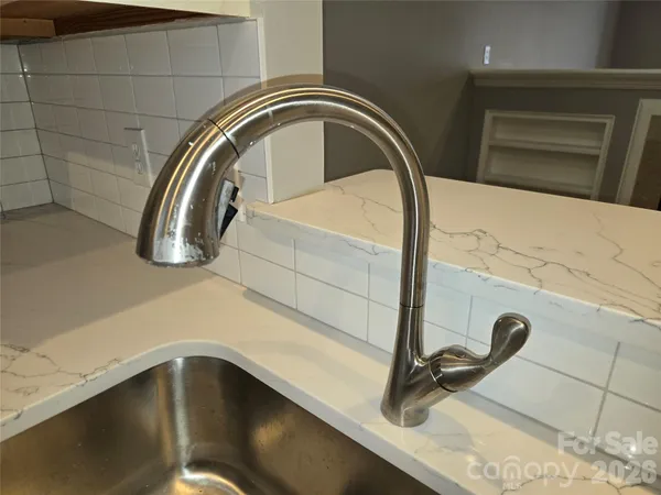 a close view of sink