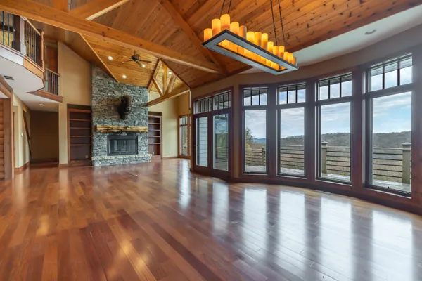 a view of balcony with furniture