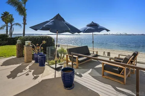 a view of a city and an ocean view