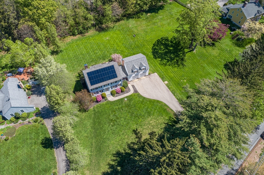 53 South Hampton Road Amesbury, MA 01913 - Photo 6 of 39 an aerial view of a house with pool yard outdoor seating and yard