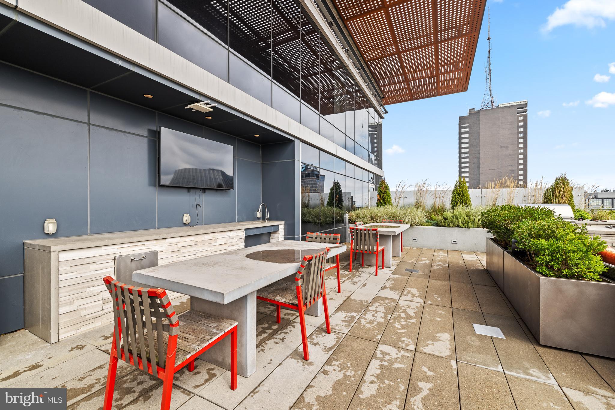 1213 Walnut Street, Unit 1706 Philadelphia, PA 19107 - Photo 27 of 36 a view of an outdoor space with seating