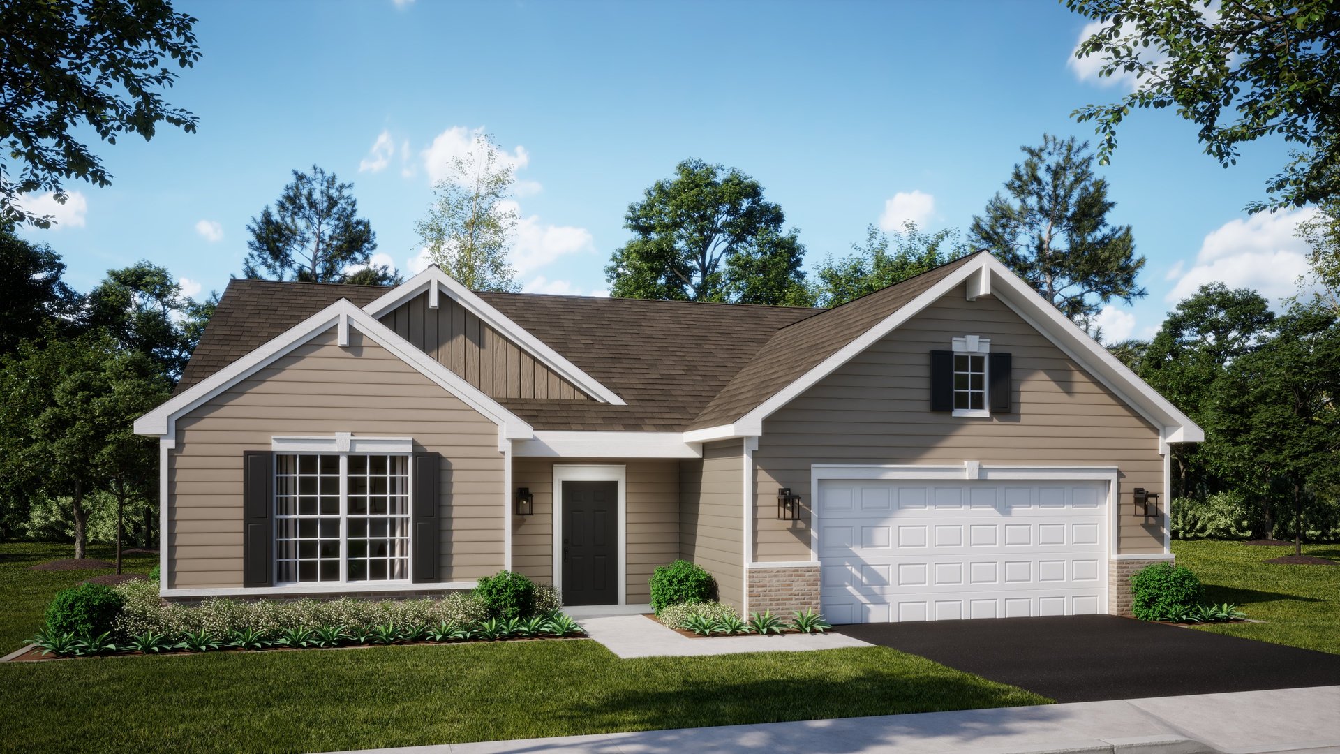 378 Cottrell Lane Aurora, IL 60506 - Photo 2 of 25 a front view of a house with a yard and garage