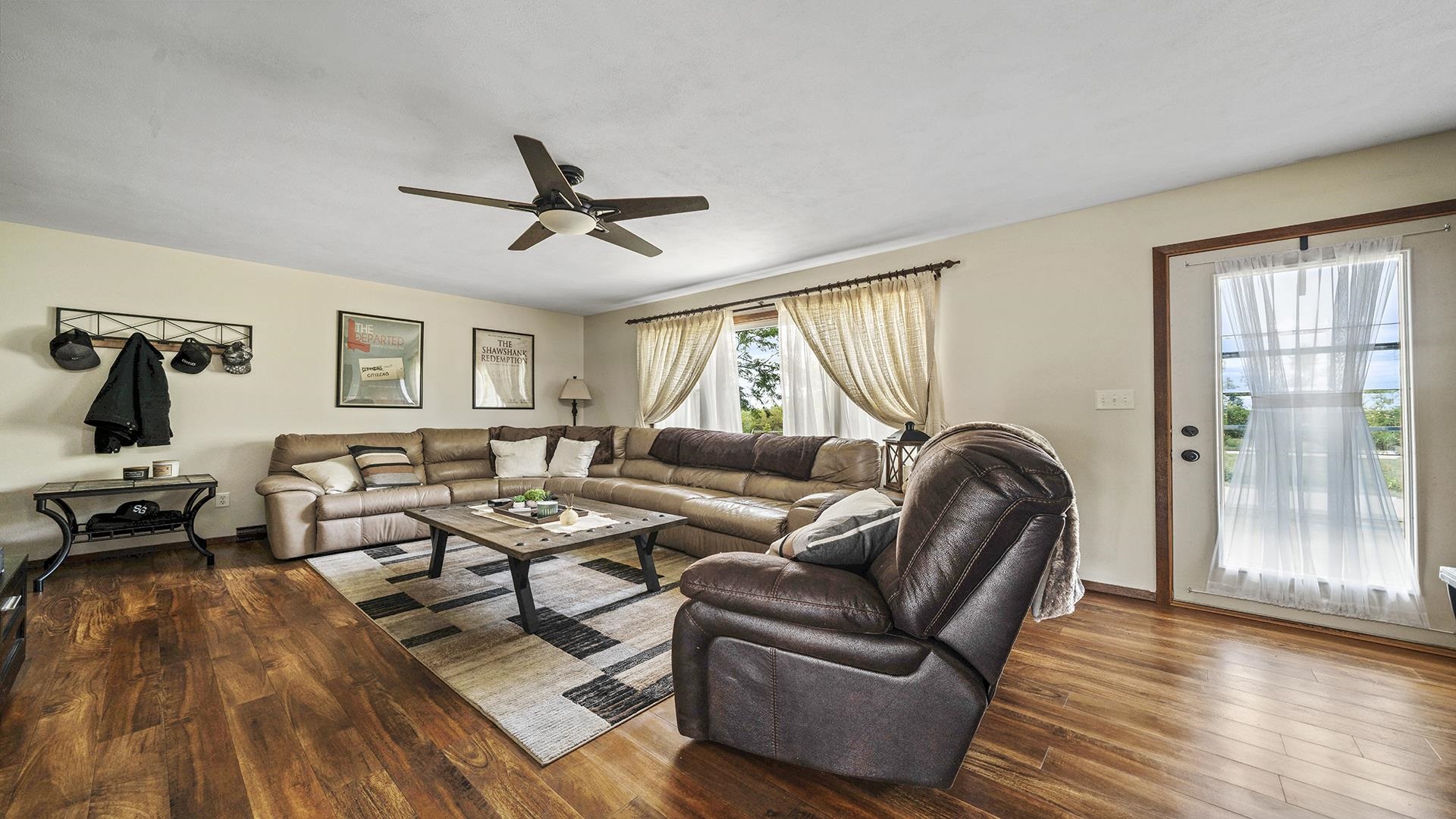 503 Sunset Drive Polo, IL 61064 - Photo 3 of 34 a living room with furniture and a wooden floor