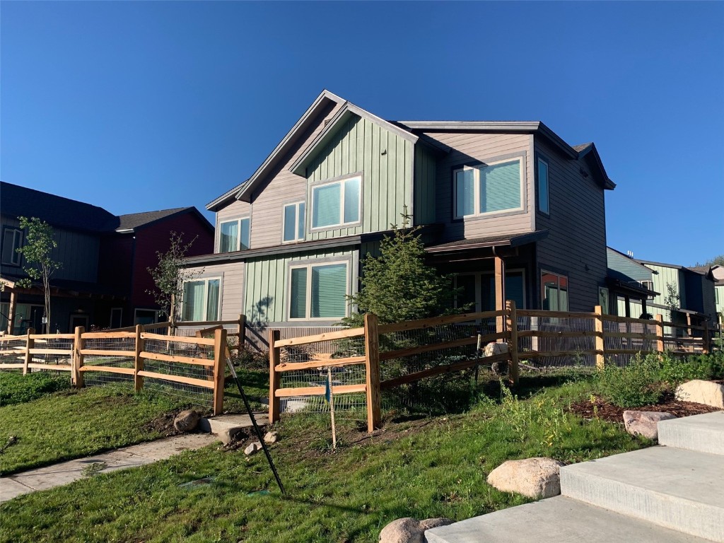 46 Filly Lane Silverthorne, CO 80498 - Photo 1 of 4 a front view of a house with a garden