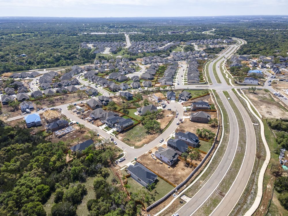 1509 Caylea Blf Lane Georgetown, TX 78628 - Photo 30 of 30 an aerial view of residential house with outdoor space