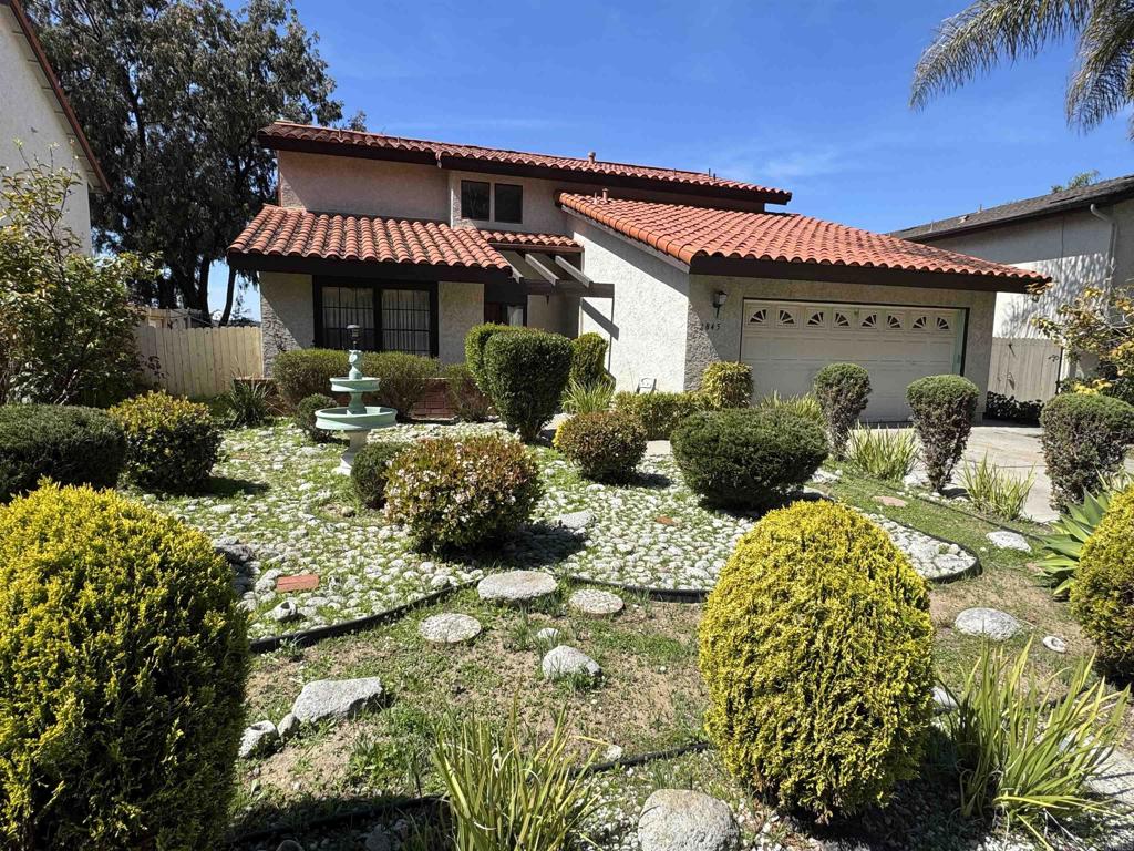 a front view of a house