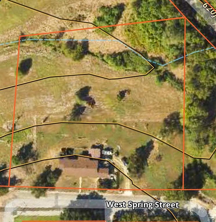 608 West Spring Street West, TX 76691 - Photo 22 of 23 Property Map. An aerial representation of the property boundaries and surrounding area, including West Spring Street