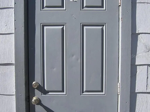 a view of front door of house