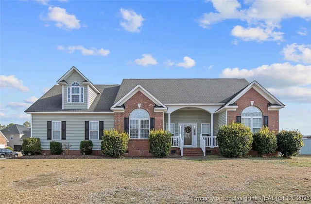 front view of a house with a porch