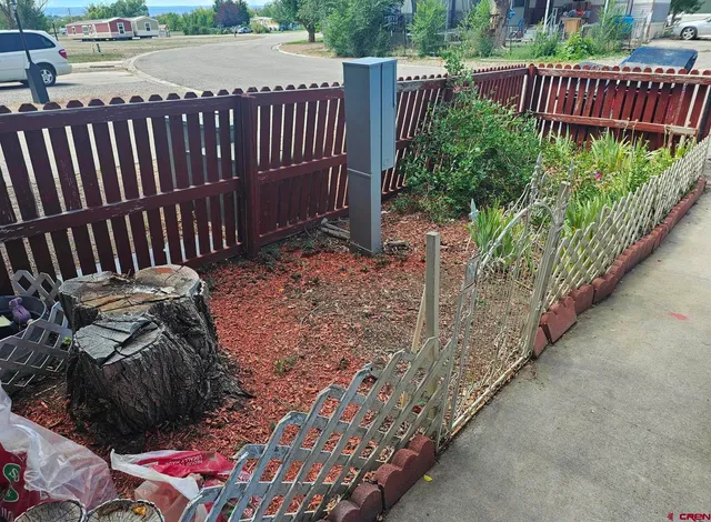 a view of a porch with a bench