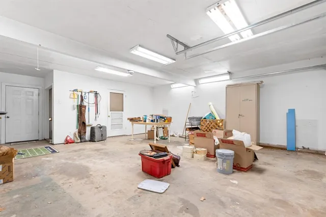 a living room with lots of furniture