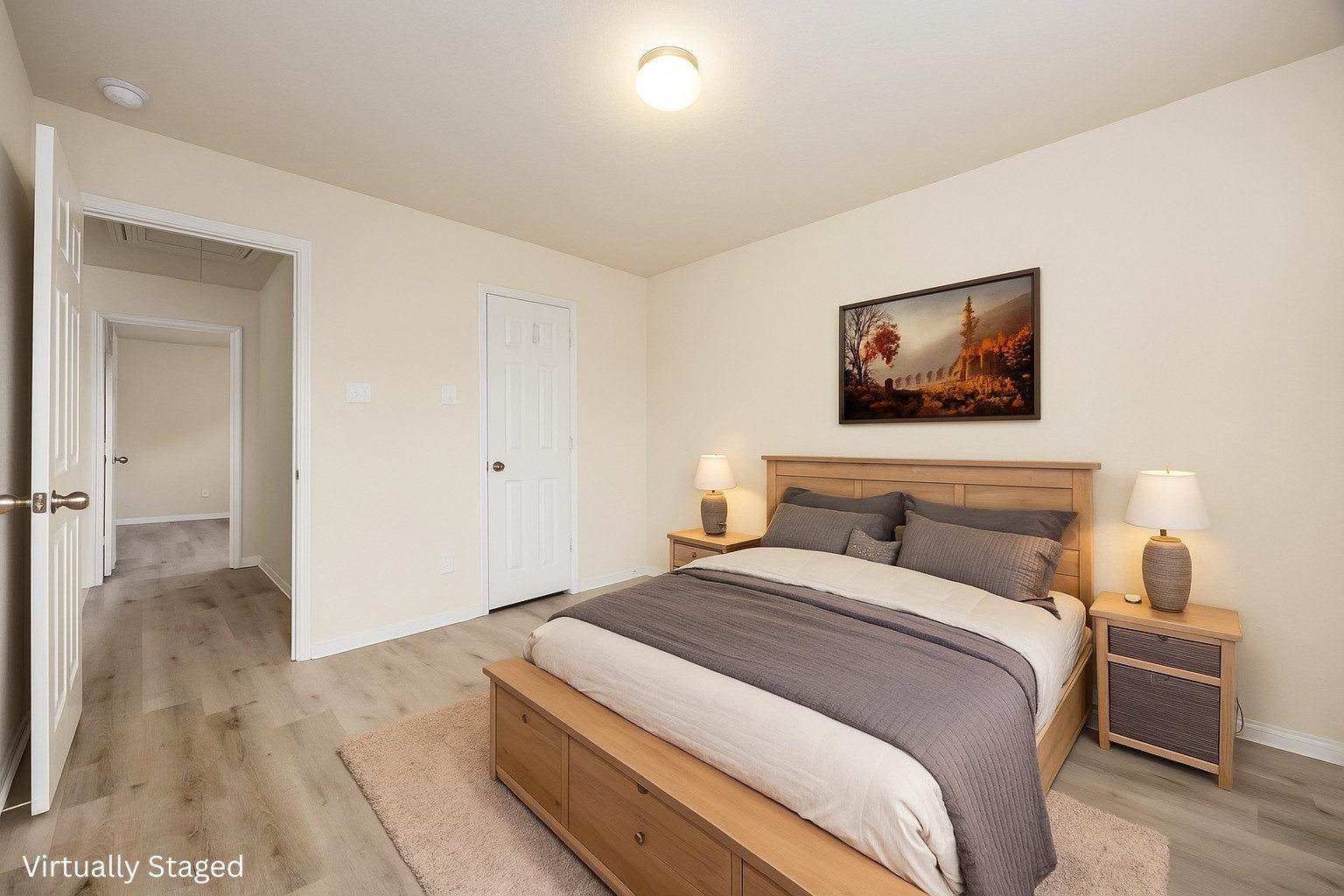 29322 Indian Clearing Spring, TX 77386 - Photo 16 of 41 a bedroom with a bed and a painting on the wall