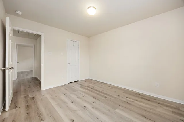 wooden floor in a room