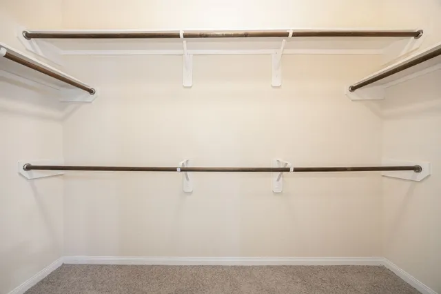a view of a walk in closet